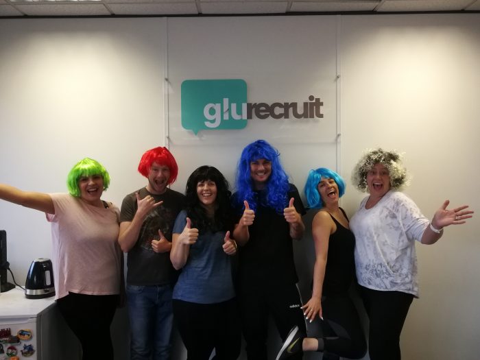 Glu Recruit raises £400 for charity of the year Routes Hair Loss Solutions